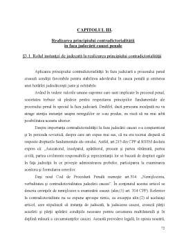 Referat - Problemele realizării principiului contradictorialității în procesul penal al Republicii Moldova
