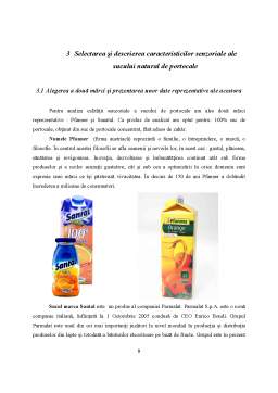 Proiect - Analiza Calității Senzoriale a Sucului Natural de Portocale