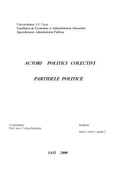 Proiect - Actori Politici Colectivi
