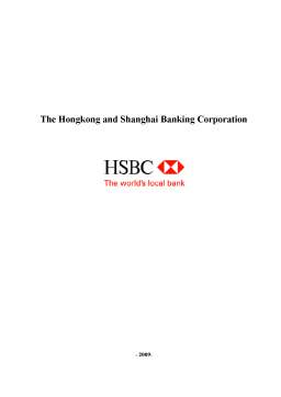 Referat - HSBC - The Hongkong and Shanghai Banking Corporation