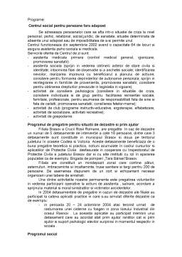 Referat - Raport de practică - Crucea Roșie din Brașov