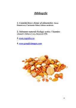 Referat - Determinarea Vitaminei B1 și B2 din Produsele Alimentare