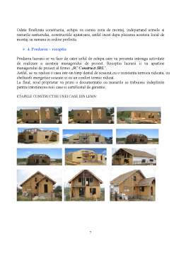 Proiect - Managementul proiectelor - construirea unei case din lemn