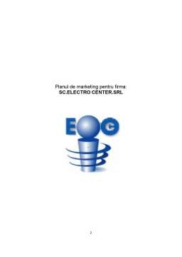 Proiect - Plan de Marketing - SC Electro Center SRL