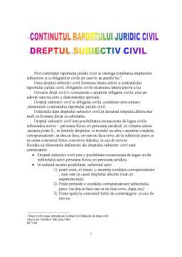 Referat - Conținutul raportului juridic civil