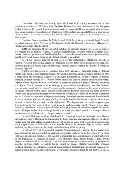 Referat - Giordano Bruno - Contur Biografic
