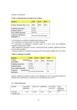 Proiect - Analiza comparativă a două credite imobiliare - Raiffeisen și Bancpost