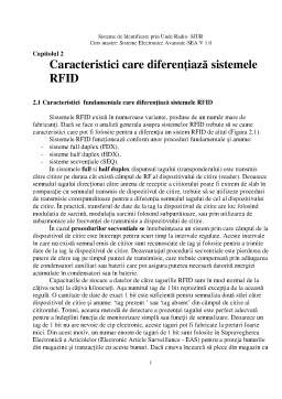 Curs - Caracteristici care Diferențiază Sistemele RFID