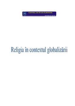Proiect - Religia în contextul globalizării