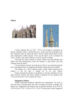 Proiect - Italia - potențial turistic