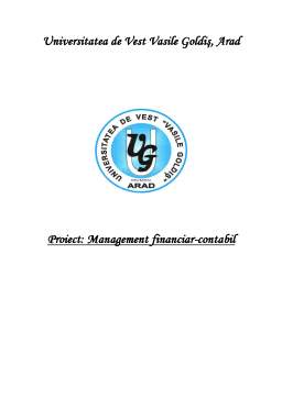 Proiect - Proiect Managementul Financiar Contabil