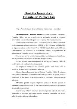 Proiect - Direcția Generală a Finanțelor Publice Iași