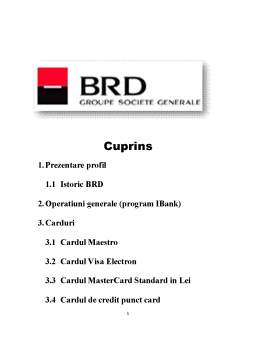Referat - Carduri BRD