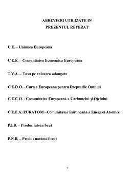 Proiect - Bugetul Uniunii Europene