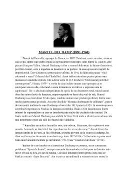 Referat - Marcel Duchamp - 1887-1968