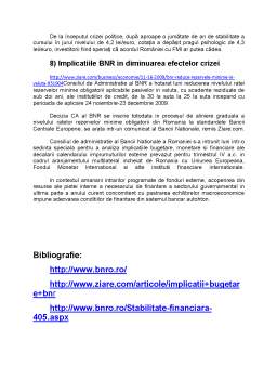 Referat - Rolul Băncii Naționale a Romaniei în Gestionarea Fondurilor Publice