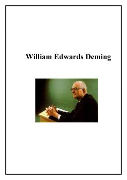 Referat - William Edwards Deming