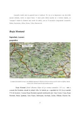 Proiect - Dezvoltare durabilă și protecția mediului Roșia Montană