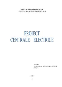 Proiect - Centrale Electrice