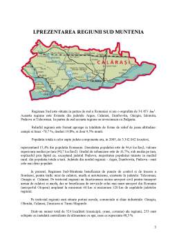 Proiect - Poziția județului Călărași în regiunea Sud-Muntenia