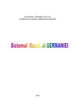 Proiect - Sistemul Fiscal al Germaniei