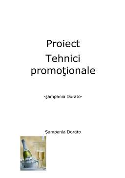 Proiect - Tehnici promoționale - șampanie Dorato
