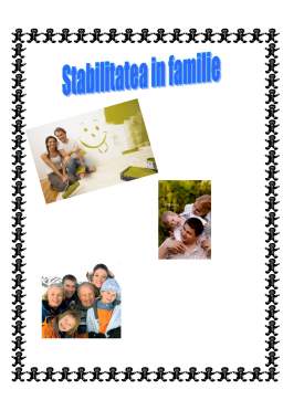 Referat - Stabilitatea în Familie
