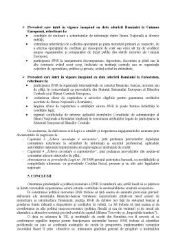 Referat - Rolul Băncii Naționale a României în Procesul de Pregătire pentru Aderare la Uniunea Europeană