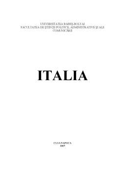 Proiect - Italia