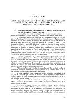Disertație - Evolutii privind Achizitiile Publice in Romania Inainte si dupa Aderarea Romaniei la Uniunea Europeana