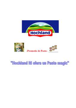 Proiect - Hochland - tehnici promoționale și strategii de promovare