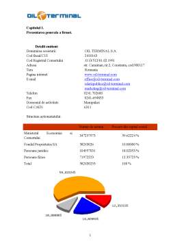 Referat - Analiza performanțelor Oil Terminal SA