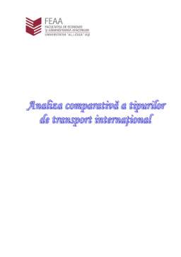 Proiect - Analiza comparativă a tipurilor de transport internațional