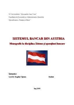 Referat - Sistemul Bancar din Austria