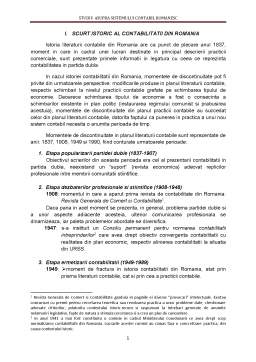Proiect - Studiu asupra sistemului contabil românesc
