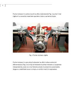 Proiect - Calculul și construcția punții motoare spate a unui autovehicul