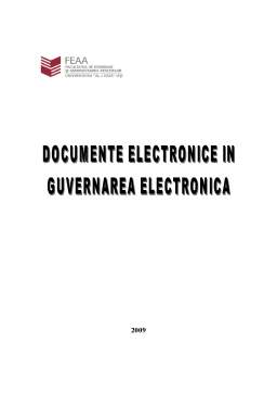 Referat - Documente electronice în guvernarea electronică