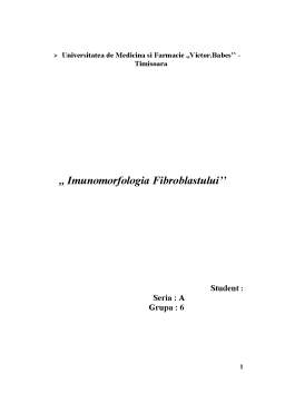 Referat - Imunomorfologia Fibroblastului