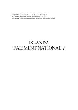 Proiect - Islanda, faliment național