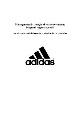 Proiect - Diagnoză organizațională - studiu de caz Adidas