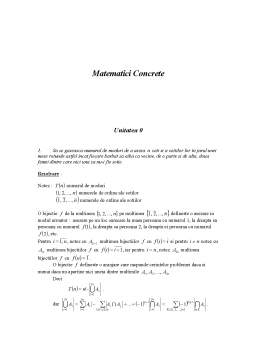 Seminar - Matematici Concrete