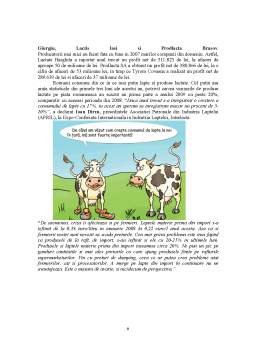 Referat - Analiza pieței laptelui