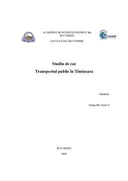 Referat - Transportul Public în Timișoara
