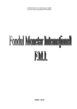 Proiect - Fondul Monetar Internațional