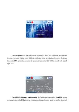 Proiect - Operațiuni bancare - cardul - monedă electronică