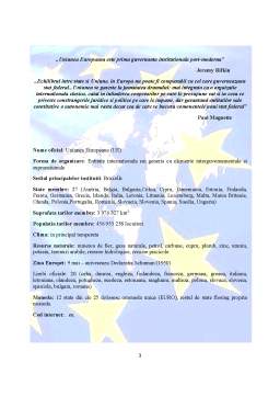 Proiect - Istoricul Uniunii Europene - Institutii, Procesul Decizional - Politicile Uniunii Europene