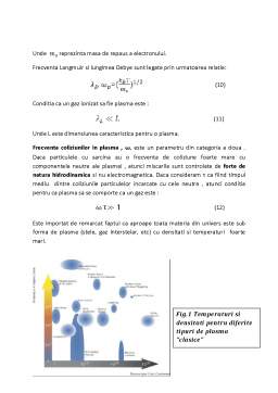 Proiect - Analogii în Descrierea Plasmei Clasice și a Plasmei de Quarci și Gluoni