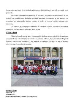 Proiect - Societatea Natională de Cruce Rosie Română Filiala Iasi