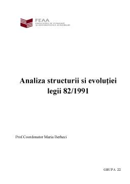 Proiect - Analiza structurii și evoluției legii 82-1991