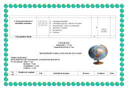 Proiect - Portofoliu - metodica predării geografiei la clasele I-IV